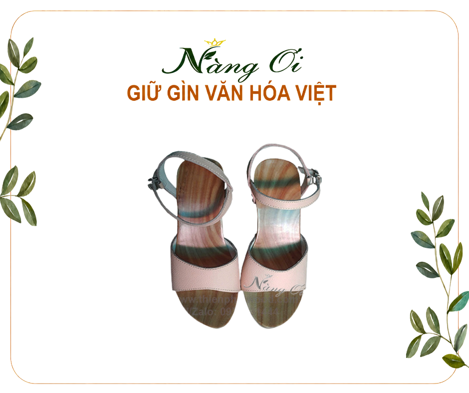 guốc gỗ có quai hậu